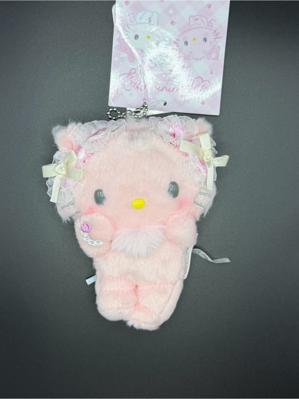 Sanrio pink Charmmy Kitty Plush/Keychain ey23-1